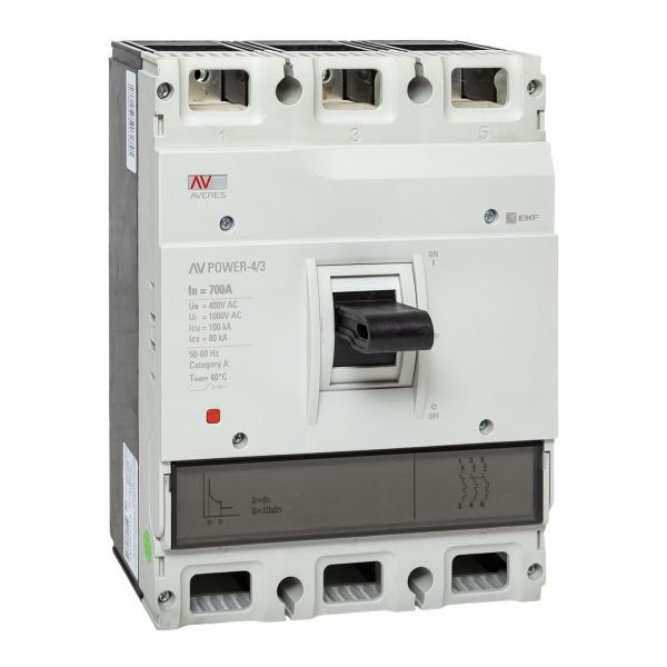 EKF mccb-43-700H-TR-av Автоматический выключатель AV POWER-4/3 700А 100kA TR EKF AVERES