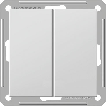 Schneider Electric VS516-252-5-86 W59 2-клавишный ВЫКЛЮЧАТЕЛЬ, 16АХ, механизм, МАТОВЫЙ ХРОМ