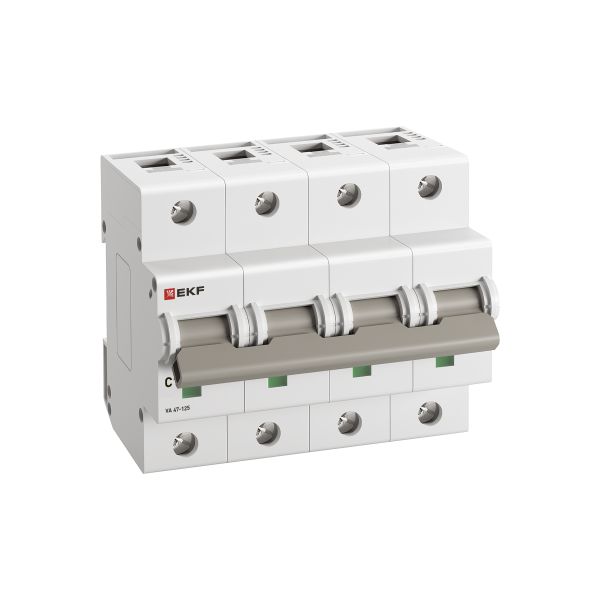 EKF mcb47125-4-63C Автоматический выключатель ВА 47-125 4P 63А (C) 15кА PROXIMA EKF