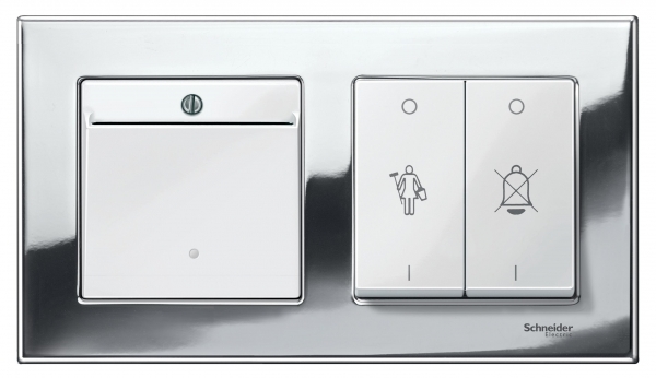 Schneider Electric MTN403239 MERTEN M-Elegance РАМКА металлическая 2 поста, ХРОМ, SM