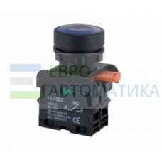 8025078229 - Кнопка 22мм с возвратом 1 Н.О. (белый) с индикацией LED 220 V AC/DC; PSRL-1O 220