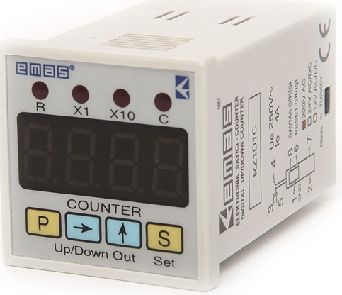 RZ1D1C-2 Счетчик Х1 (0-9,999), Х2 (10-99,990) 24В перем., пост. тока