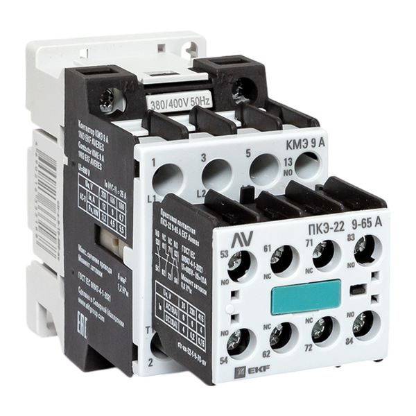 EKF ctr-s-9-10-400-av-22 Комплект КМЭ 9А 1NO 400В АС с дополнительными контактами 2НО+2НЗ EKF AVERES