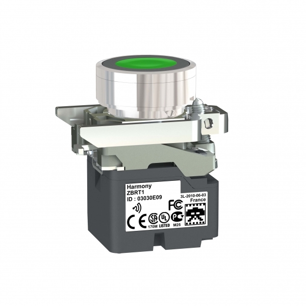Schneider Electric ZB4RTA3 БЕСПРОВОДНАЯ КНОПКА С ЗЕЛЕНЫМ ТОЛКАТЕЛЕМ ZB4RTA3