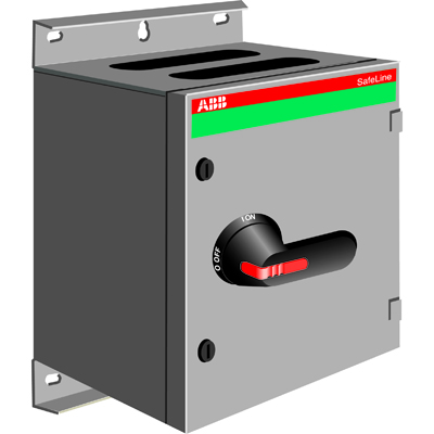 ABB 1SCA022281R5420 Рубильник в боксе OT200KLCC3TZ до 200А(АС23A) 3-полюсный, 2НО+1НЗ доп.контакт, под фланцы C