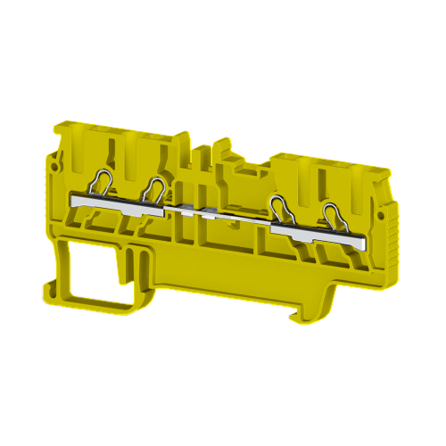 KLEMSAN 307023 Клеммник пруж.быстрозажимной (Push in), 4-х выводной, 1,5мм.кв., (желтый); PYK 1,5MС