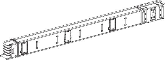 Schneider Electric KSA1000ED4206 СЕКЦИЯ ПРЯМАЯ 1000A, 2М