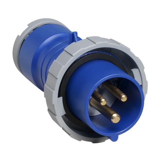 ABB 2CMA166722R1000 Вилка кабельная 232P6W, 32А, 2P+E, IP67, 6ч