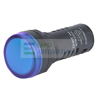 CHINT 268690 Индикатор световой помехозащищенный ND16-22D/2K2 синий АС 230В (R)