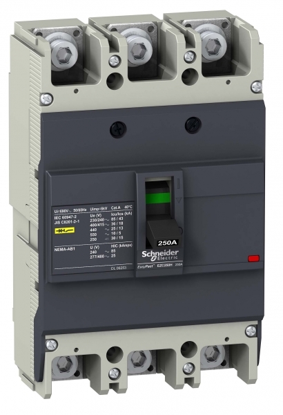 Schneider Electric EZC250H3250 3П3Т АВТ. ВЫКЛ. EZC250 36KA/415В 250 A