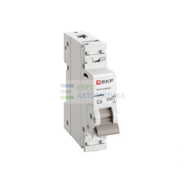EKF M63DC616C Автоматический выключатель ВА 47-63N DC 1P 6А (C) 6kA PROXIMA EKF