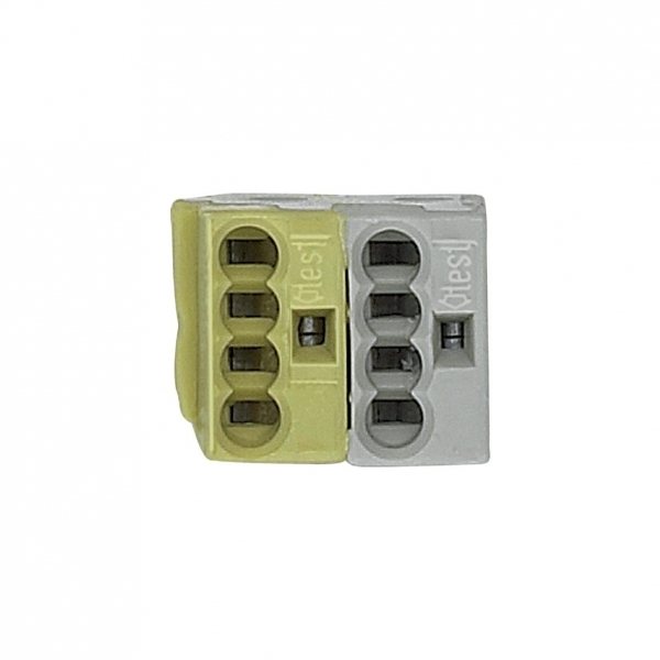 Schneider Electric MTN689702 РАЗВЕТВИТЕЛЬНЫЙ ЗАЖИМ,ЖЕЛТ/БЕЖЕВЫЙ 50шт.