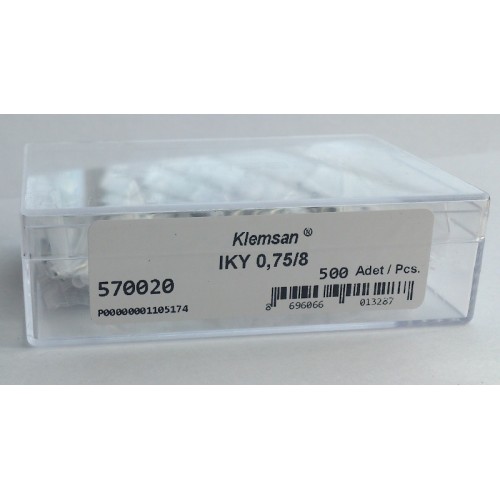 KLEMSAN 570020E Наконечник изолированный IKY 0,75/8 (ECO)