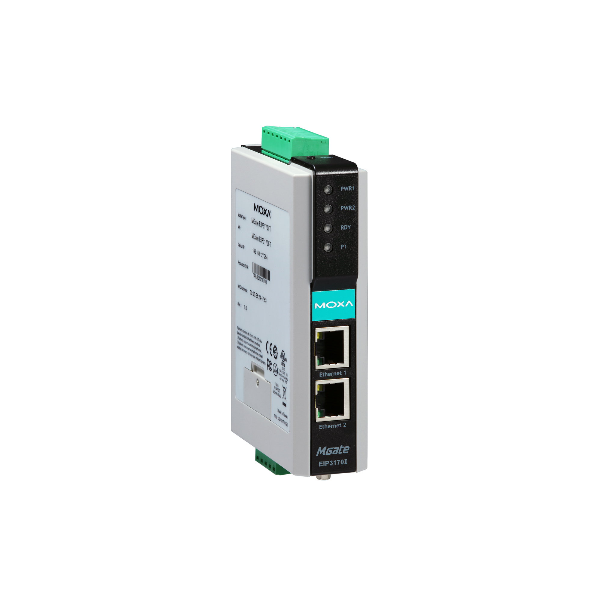 MOXA Преобразователь MGate EIP3170 1-port DF1 to EtherNet/IP gateway
