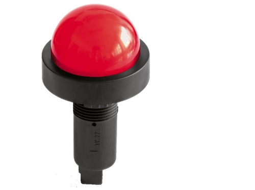 DKC ASF0S24RGB230 Индикатор сферический, винт. подкл., уст.размер 22/48, круг., крас./зел./жёлт./син./фиол./гол./бел.,
