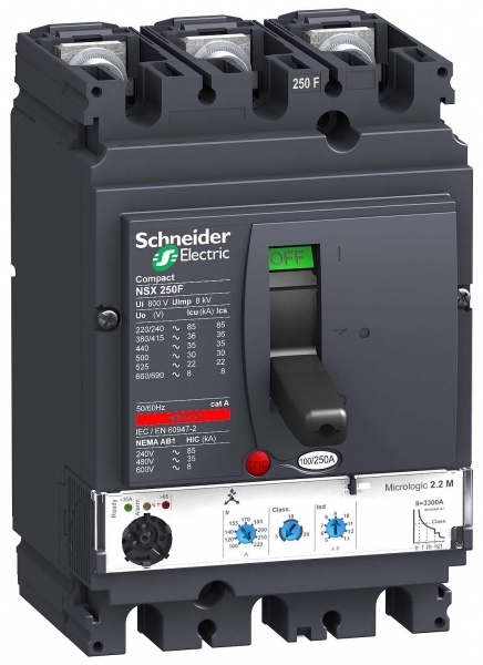 Schneider Electric 3П3Т АВТОМ. ВЫКЛ. MIC.2.2M 150A NSX250F (арт.LV431161)