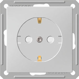 Systeme Electric RS16-152-1-86 W59 РОЗЕТКА с заземлением со шторками, 16А, механизм, БЕЛЫЙ