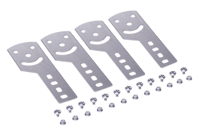 DKC 30015KHDZL Пластина крепежная GSV H100 (4 шт.) в комплекте с метизами, необходимымидля монтажа, цинк-ламельная