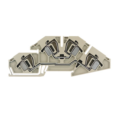 Weidmuller 1733260000 ZDK 6S/L/L Исполнение: Z-серия, Монтажная многоуровневая клемма, Двухуровневая клемма, Расчетное сечение: 6 мм.кв, Пружинное соединение, Темно-бежевый, Непосредственный монтаж