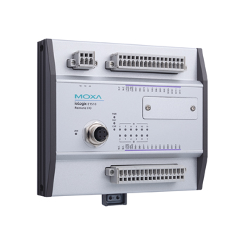 MOXA Модуль ioLogik E1512-M12-CT-T Ethernet remote I/O, M12 connector, 4 DIs, 4 DIOs, coating, t:-40/+85