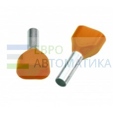 8017335455 - Наконечник гильзовый изолированный двойной (оранжевый); IES 2x4,0/12