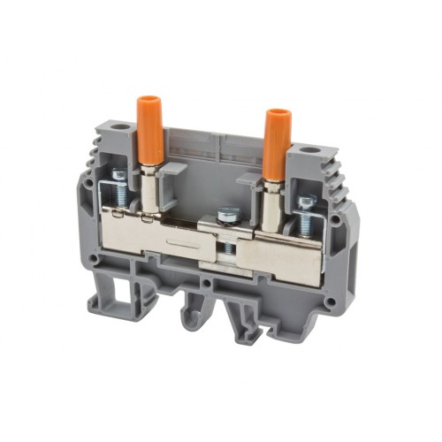 KLEMSAN 375603 Клеммник измерительный с 1-м тест.разъемом, 6мм.кв., (бежевый); WGO3