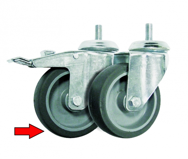 ПРОВЕНТО C 12.125 T Ролик транспортировочный с тормозом М12, 2шт.