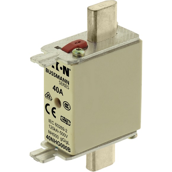 Предохранитель NH 40A 500V GL/GG 000, двойная индикация