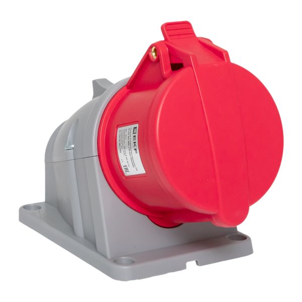 EKF ps-124-32-380-PRO Розетка стационарная наружная 124 3Р+РЕ 32А 380В IP44 EKF PROXIMA