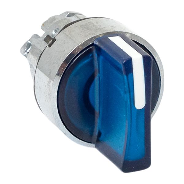 EKF XB4BD2L-B-65 Исполнительный механизм переключателя ХB4 синий на 2 положения возвратный без фиксации, с подсветкой с короткой ручкой IP65 EKF