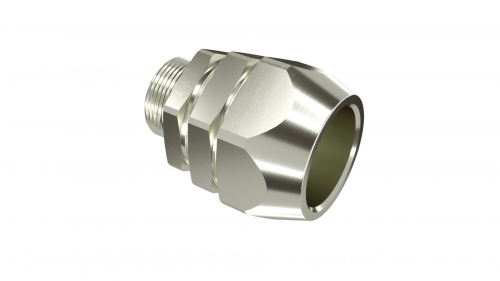 DKC EXT06014-40A Взрывозащищенная Ex e муфта мет.рукав в гладкой изоляции в оплетке-коробка. DN40 мм. M40х1,5. Никели