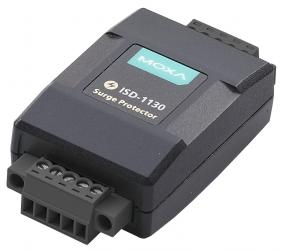 MOXA Устройство защиты интерфейсов ISD-1130-T 4 data line entry level surge protector for RS-422/485, 15V clamping voltage, t:-40/+85