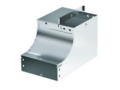 DKC 37048KHDZ Угол CSSD 90 вертикальный внутр. переходник прав. осн. 600 H80 в комплекте с крепежными элементами и