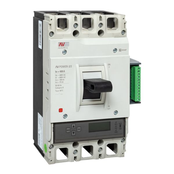 EKF mccb-33-400H-6.2-av Автоматический выключатель AV POWER-3/3 400А 100kA ETU6.2 EKF AVERES