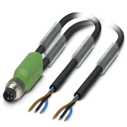 Phoenix contact 1458635 SAC-3P-M8Y/2X 3,0-PUR Кабель для датчика / исполнительного элемента