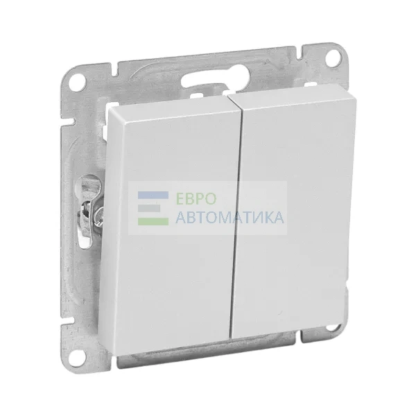 EKF UP1-SWA-20-DP Механизм выключателя, двухклавишный, двухполюсный, алюминий Эпика EKF