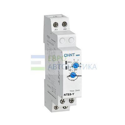 CHINT 587393 Реле времени NTE8-1200Y (выдержка времени звезда/треугольник) 2-20мин, 2 НО, AC110-240В (R)