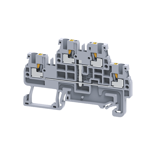 КЭАЗ 331864 Клемма 2х-ярусная push-in OptiClip CPDL-2,5-2L-I-S-серый