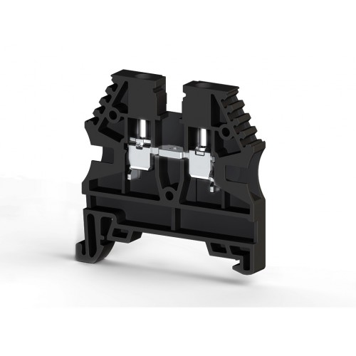 KLEMSAN 304125RP Клеммник на DIN-рейку 2,5мм.кв. (черный); AVK2,5(RP)