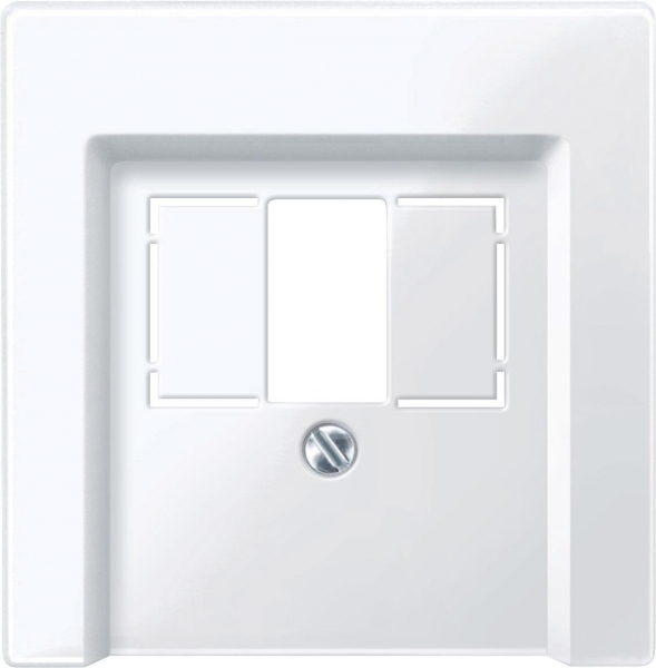 Schneider Electric MTN296025 MERTEN ЦЕНТР. НАКЛАДКА для мех-ма TAE/Audio/USB поле д/надписи, АКТ. БЕЛЫЙ, SM
