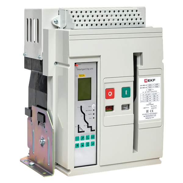 EKF mccb450-1600-1000-v2 Выключатель воздушный автоматический ВА-450 1600/1000А 3P 65кА стационарный v2 EKF