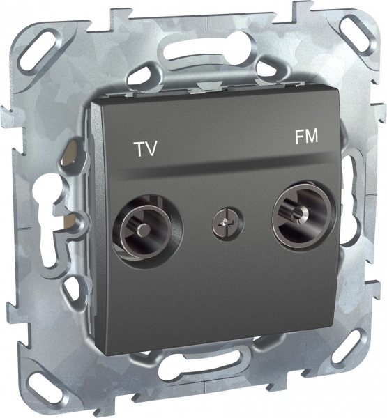Schneider Electric MGU5.453.12ZD UNICA TOP РОЗЕТКА TV/FM, проходная, ГРАФИТ Schneider Electric MGU5.453.12ZD UNICA TOP РОЗЕТКА TV/FM, проходная, ГРАФИТ