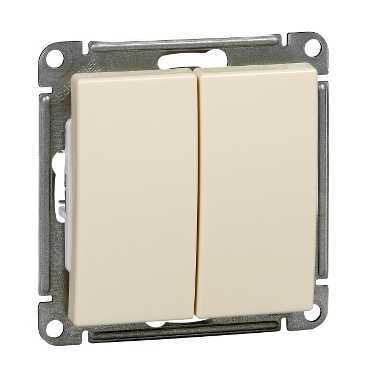 Systeme Electric VS510-252-2-86 W59 2-клавишный ВЫКЛЮЧАТЕЛЬ, 10АХ, механизм, СЛОНОВАЯ КОСТЬ