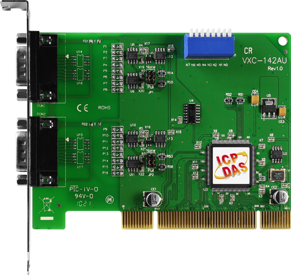 ICP DAS Плата VXC-142AU CR Universal PCI Bus, 2-port RS-422/485 Communication Board