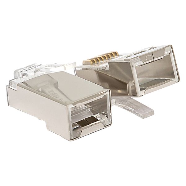 EKF TRC-PLUG-5EFTP-20 Коннектор RJ-45 TERACOM экранированный 8P8C Cat.5E универсальный (упак.20шт)