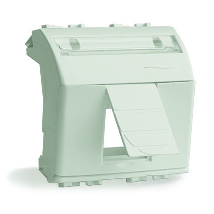 DKC 76612B Адаптер для информационных разъемов R&M, белый, 2 мод.