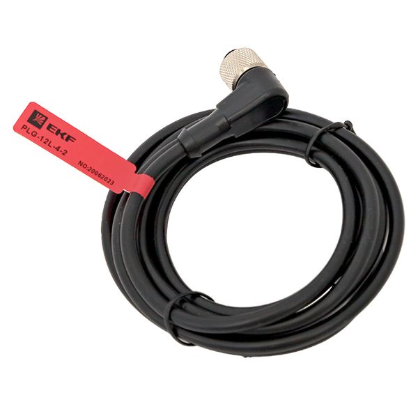 EKF PLG-12L-4-2 Кабель-разъем М12 4-PIN угловой PLG-12L-4-2