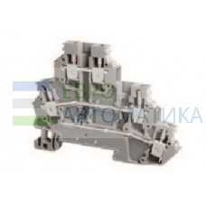 TBLOC 8002099158 Клеммник на DIN-рейку двухуровневая (Винтовая) с заземлением (серая) 2,5 мм.кв.; TBL 2,5-2P+E (нижний уровень с заземлением)