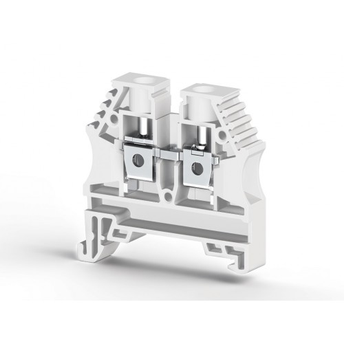 KLEMSAN 304146RP Клеммник на DIN-рейку 6мм.кв. (белый); AVK6(RP)