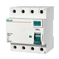DEKraft 14089DEK УЗО 4P 80А 100мА AC УЗО-03 6кА DEKraft